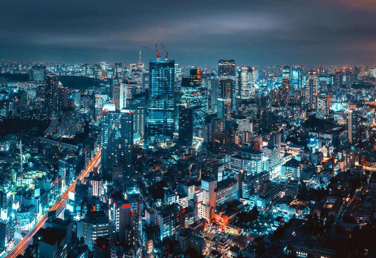Cityscape,Of,Tokyo,City,Skyline,At,Night,In,Japan,,Cyberpunk