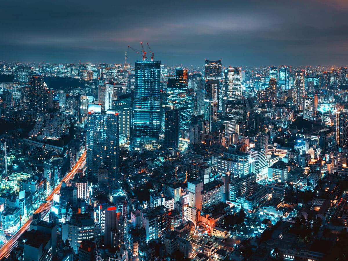 Cityscape,Of,Tokyo,City,Skyline,At,Night,In,Japan,,Cyberpunk